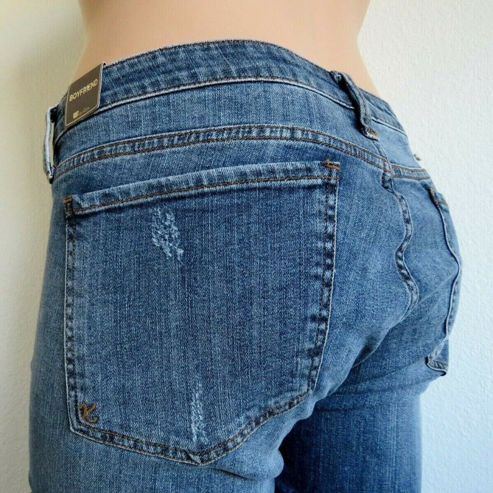 KUT from the KLOTH Jeans RIPPED Boyfriend NWT